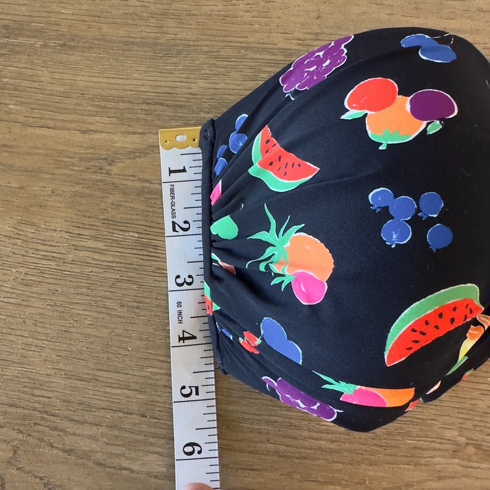 NEW kate spade New York Summer Fruit Bikini Set-Bandeau Tie Top & Brief-Size Med - Picture 10 of 16